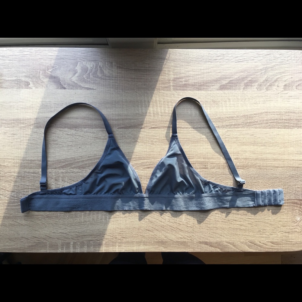 Negative underwear sieve triangle bra slate 0